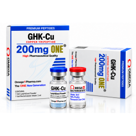 GHK-Cu ONE 200 mg - Mejora Colágeno, Piel y Regeneración Antiedad. Omega ONE